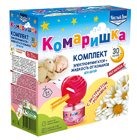 Комплект от комаров Комаришка фумигатор+жидкость 30 ночей